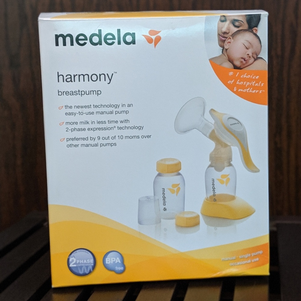Medela Harmony Breastpump, 2-phase, EUC in box